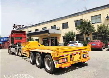 Multi-modal skeleton transport semi-trailer