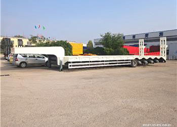 Low flat semitrailer
